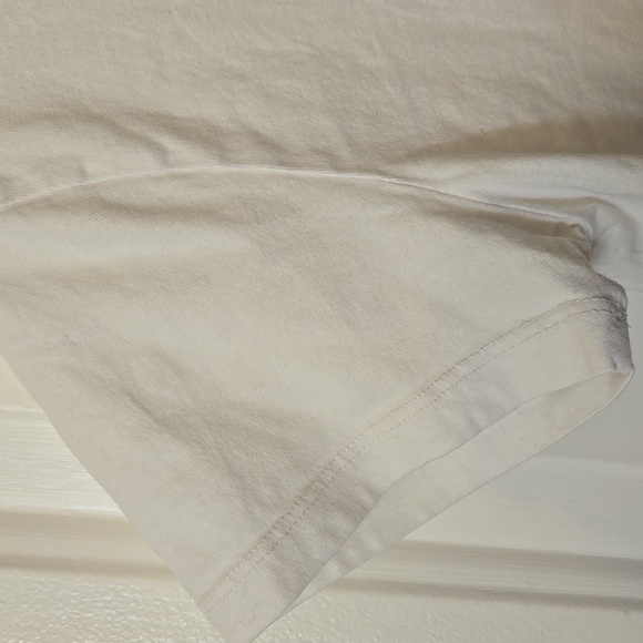 Franki, Francesca's, Sz 08, Crop Top, T-shirt Short Sleeve Tee, White, Logo - Picture 6 of 8